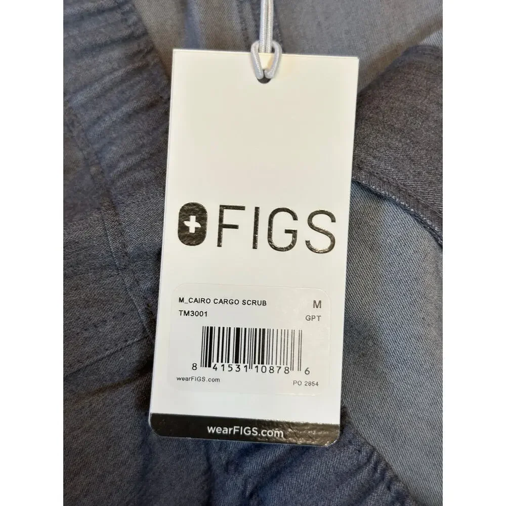 NWT Figs‎ Cairo Cargo Scrub Pants GRAPHITE Medium